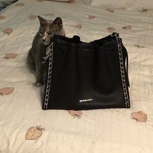 Black Michael Kors Bag (Cat not included :)